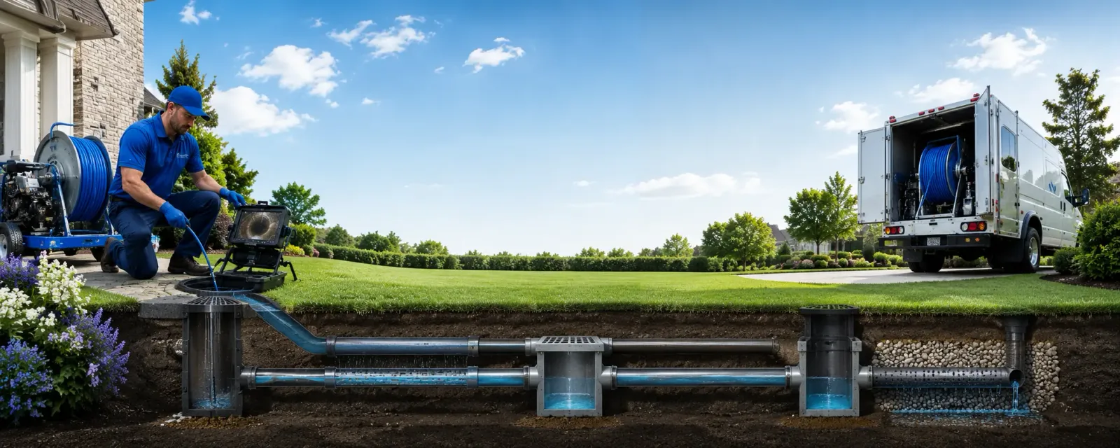 Outdoor drain cleaning information for Rayland, OH